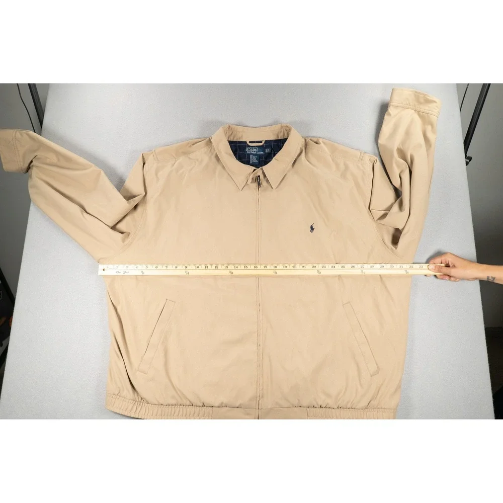 Vintage Polo by Ralph Lauren Tan Harrington Jacket Men's 4XB Big Tall